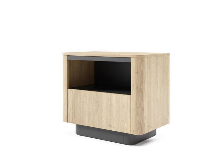 Compleo Nachttisch mit Schublade, Nachtschrank, Elegant Schlafzimmer