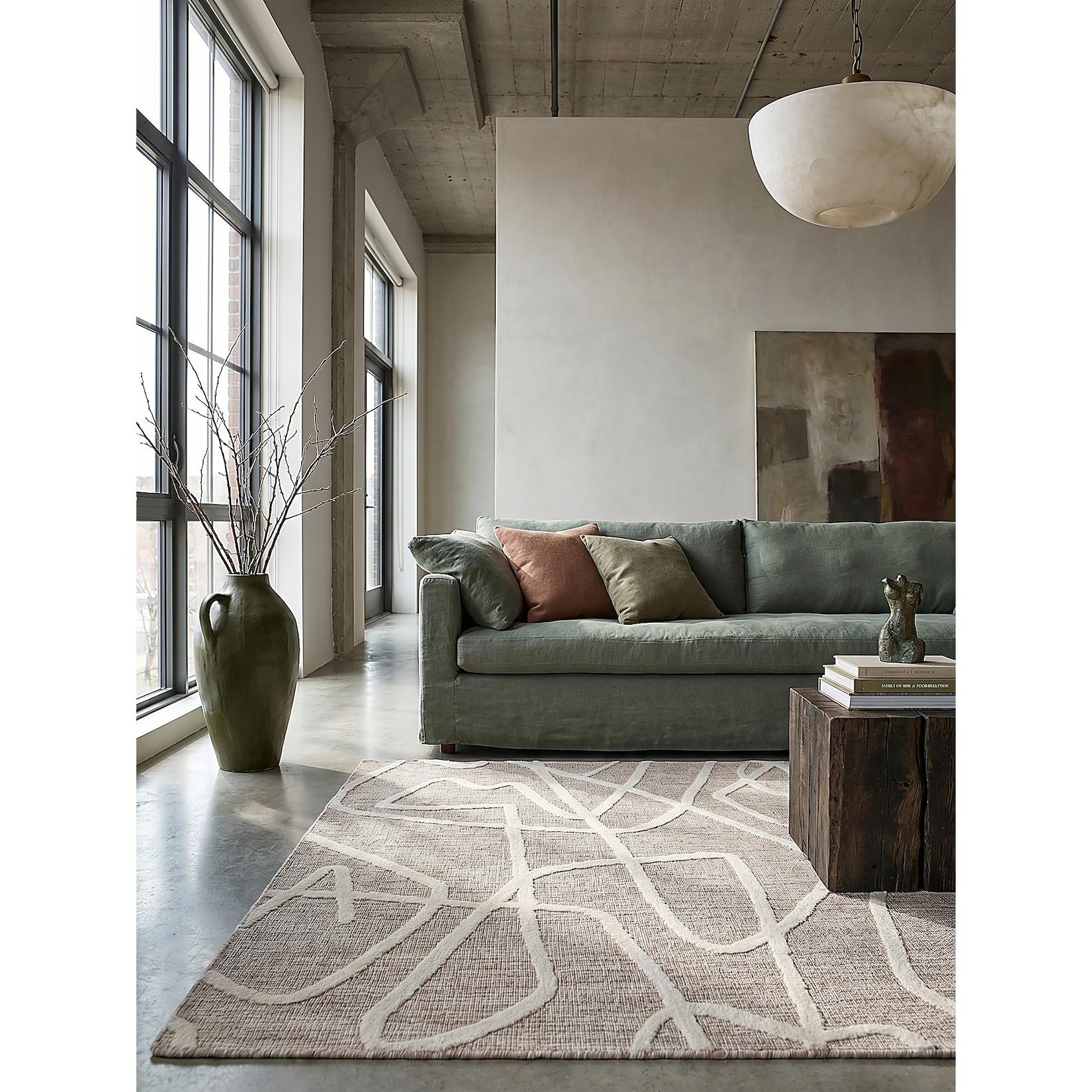 Teppich abstrakt Taupe 120 x 170 cm - ARLEN Kadima Design