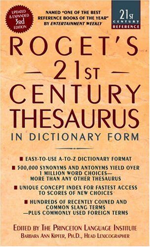 Kipfer, Barbara Ann - Roget's 21st Century Thesaurus, Third Edition: In Dictionary Form (21st Century Reference) - Preis vom 09.10.2026 07:28:09 h