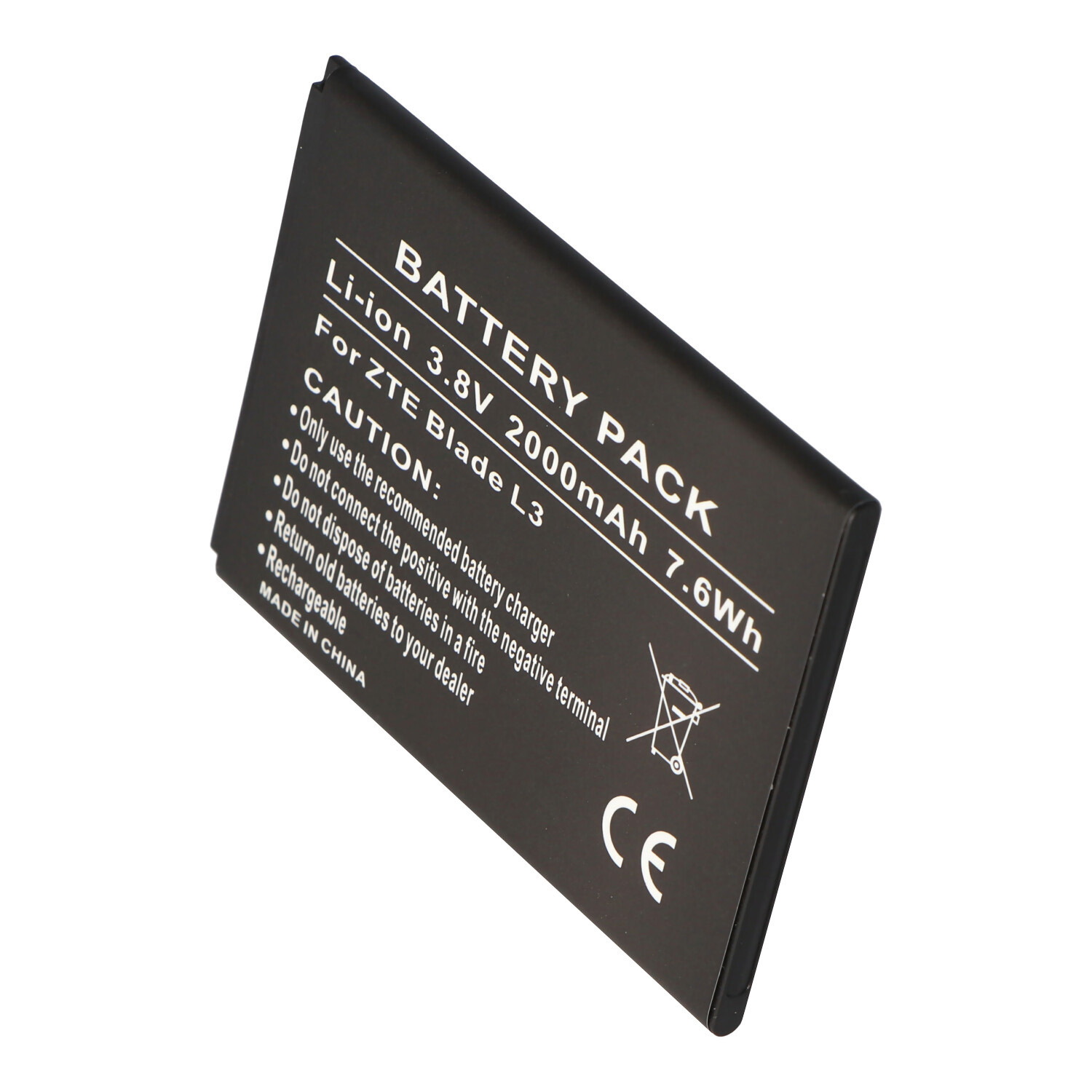 AccuCell vervangende batterij voor ZTE Blade L3, type Li3820T43P3h785439