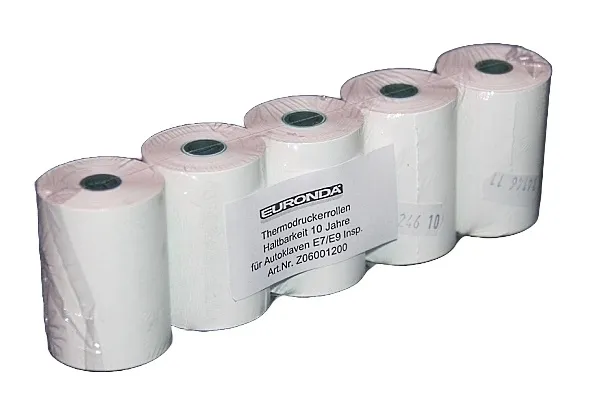 Euronda Deutschland GmbH Druckerpapier für Sterilisator Drucker Euronda E9 / E7 (1 Rolle) Einbaudrucker graues Gehäuse Z06001200