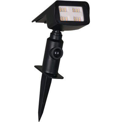 Gartenstrahler LUXFORM "Solar-Intelligente - Erdspießleuchte - Rosario LED", schwarz, 1 Stk., Leuchten, Gartenstrahler, Für den Außenbereich geeignet IP33