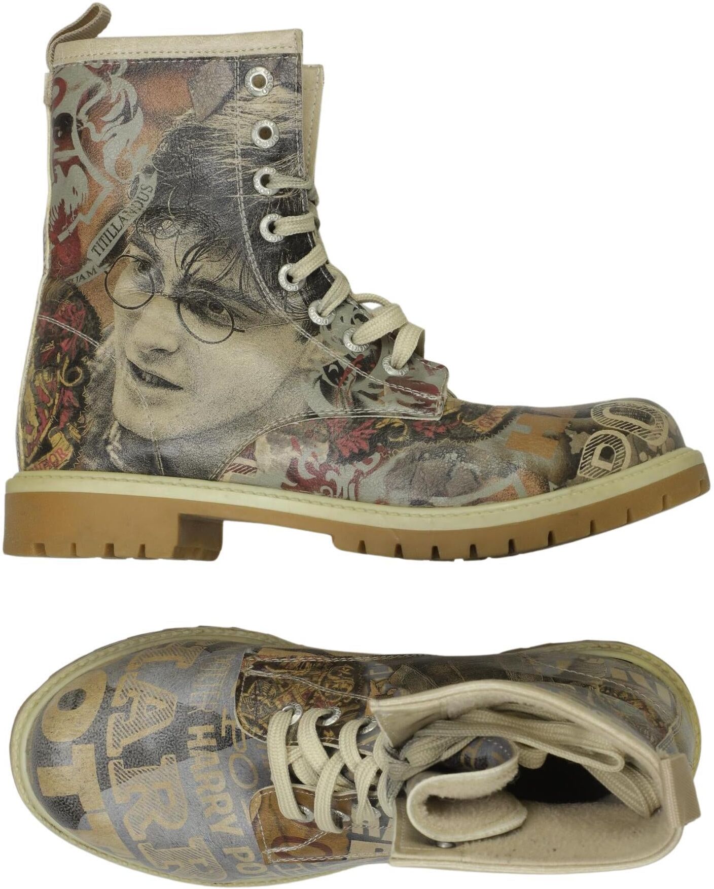 Dogo Damen Stiefelette, Mehrfarbig, Gr. EU 37, Kunstleder - Second Hand