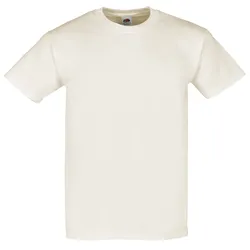 Fruit of the Loom RINGSPUN PREMIUM T - Herren T-Shirt aus 100% gekämmte, ringgesponnene Baumwolle, natur, L
