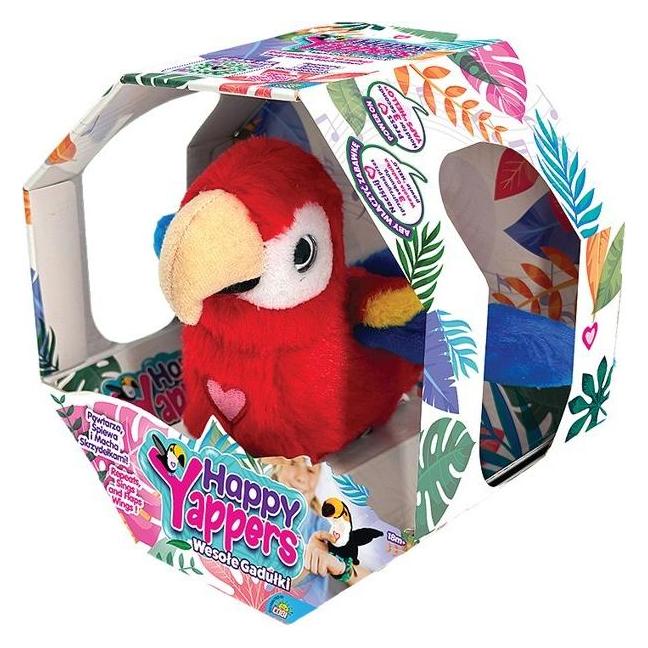 Cobi Interaktives Maskottchen "Happy Yappers" - Roter Papagei (IT-9594)
