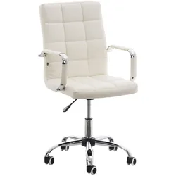 TPFLiving Bürostuhl Deal V2 Kunstleder Creme