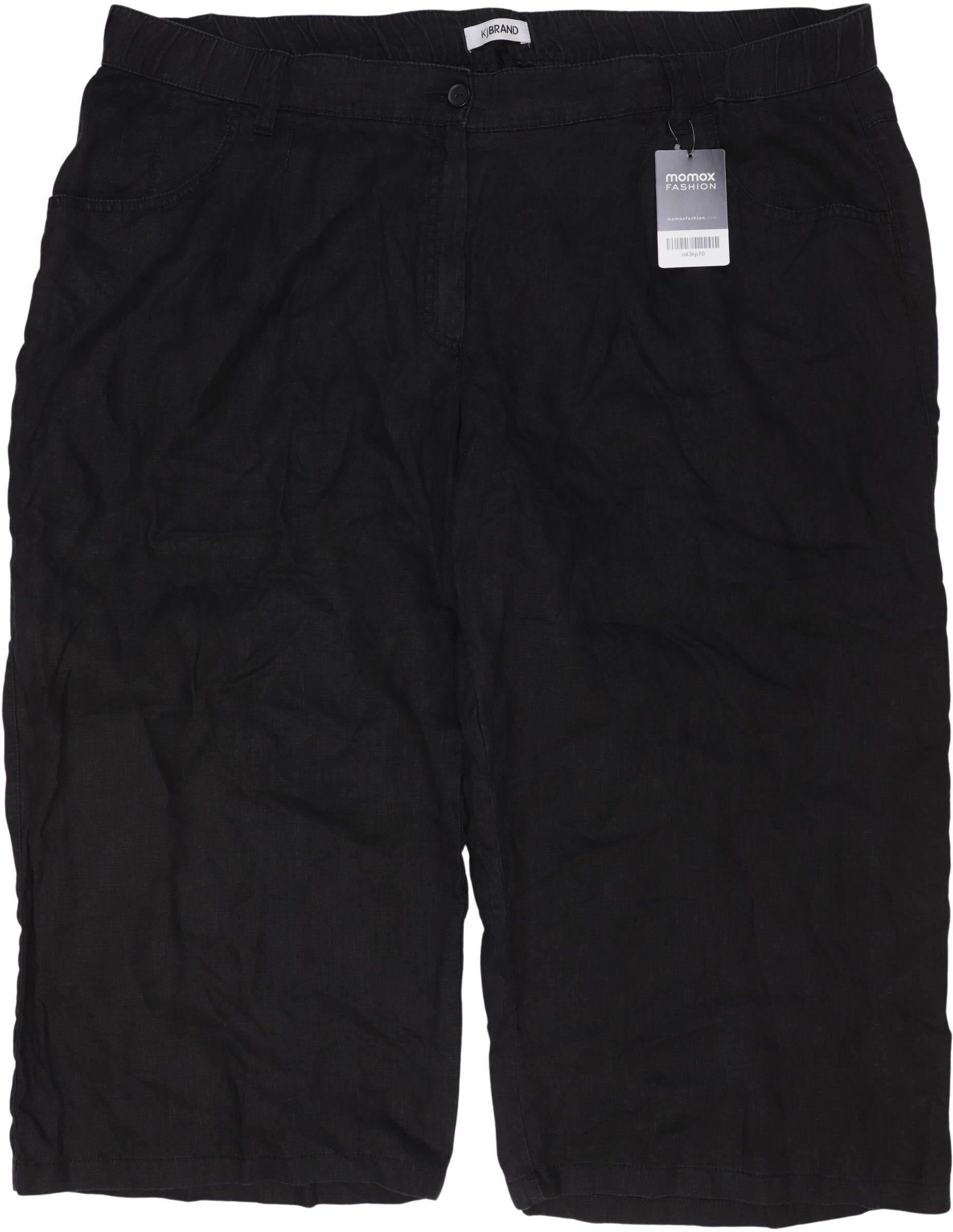 Kj brand Damen Stoffhose, Schwarz, Gr. EU 48, Leinen - Second Hand