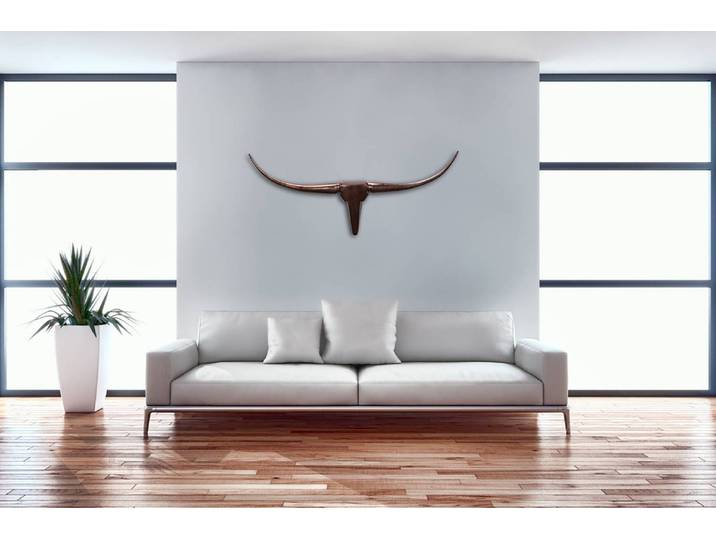 Décoration murale Bull 100cm Cuivre