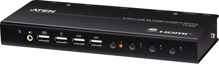 ATEN KVM (USB, HDMI) 4:1 USB + USB-Hub