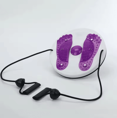 Uplift Curations Portable Waist Twisting Disc With Foot Massage And Magnetic Tension For Fitness with Drawstring