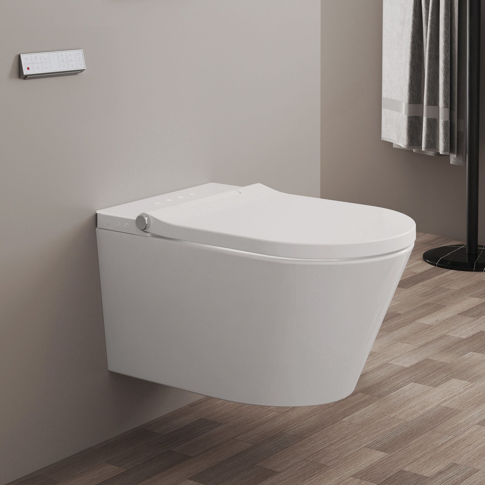 Kronenbach Tube shower toilet rimless incl. toilet seat KB15104TU