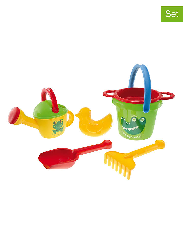 GOWI 6tlg. Sandspielzeugset "Ente" in Bunt - ab 12 Monaten - onesize
