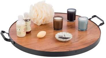 Classic Cuisine Mango Wood Serving Tray with Handles 21 Inches