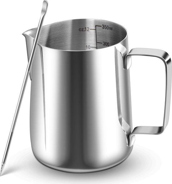 Benza Ibenzoa RVS melkkannetje, 350 ml, roestvrij staal