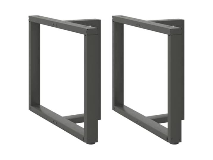HGDFWRQW Esstischbeine T-Form 2er Set Tischgestell Anthrazit 90x35cm Robuste T-Bauweise für Esszimmer und Arbeitszimmer mit Ausgleichsfüßen gegen Wackeln und Kratzer auf unebenen Böden.