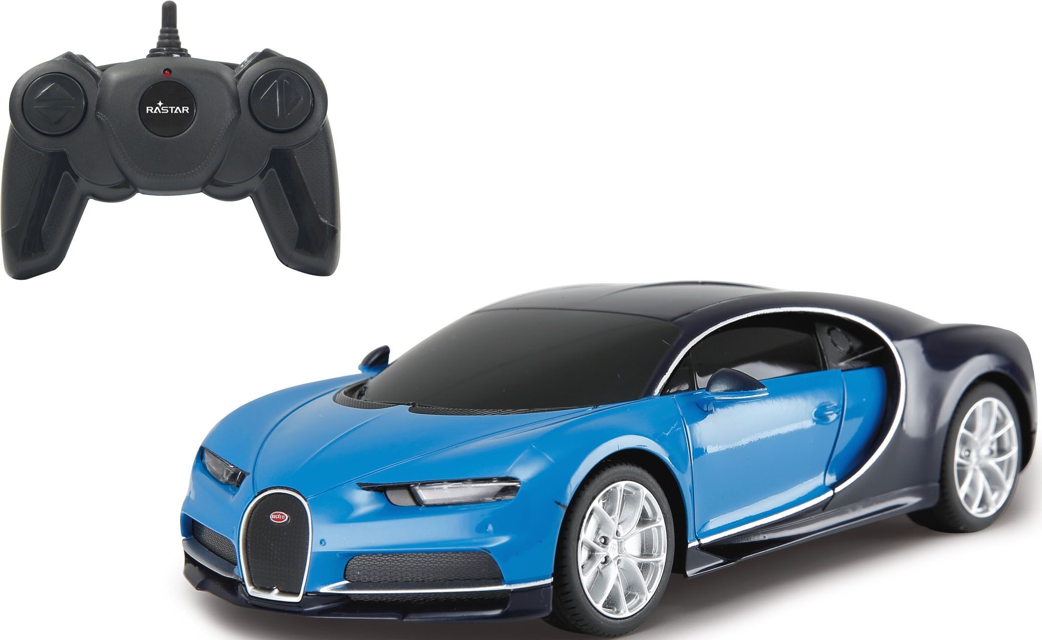 RC-Auto JAMARA "Bugatti Chiron, blau", blau, Fernlenkfahrzeuge, KinderB:9cm H:5cm, Kunststoff, RC-Auto, B:9cm H:5cm