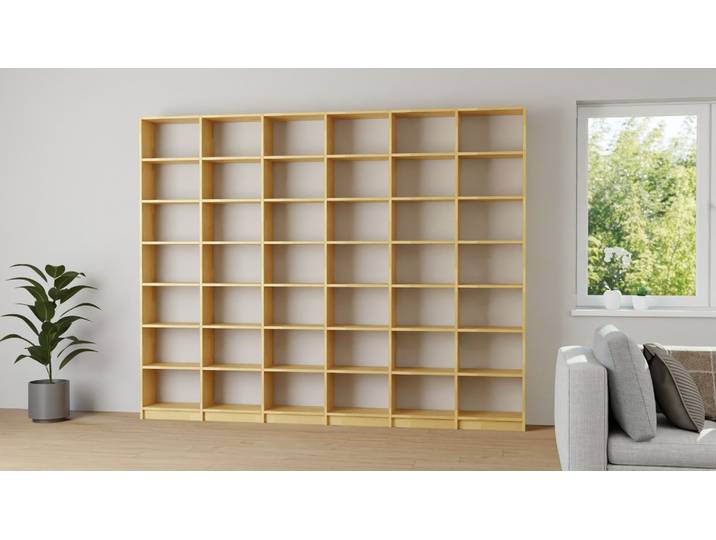 Bibliothek konfigurieren Buche Natur geölt