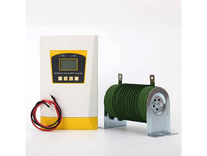 3000W Wind Solar Hybrid Laderegler MPPT Charge Controller 12V 24V 48V for 2000W Photovoltaik & 1000W Windkraftanlage mit Dump Load, LCD Display für Lithium- und Bleisäure Gel Batterie Regulator