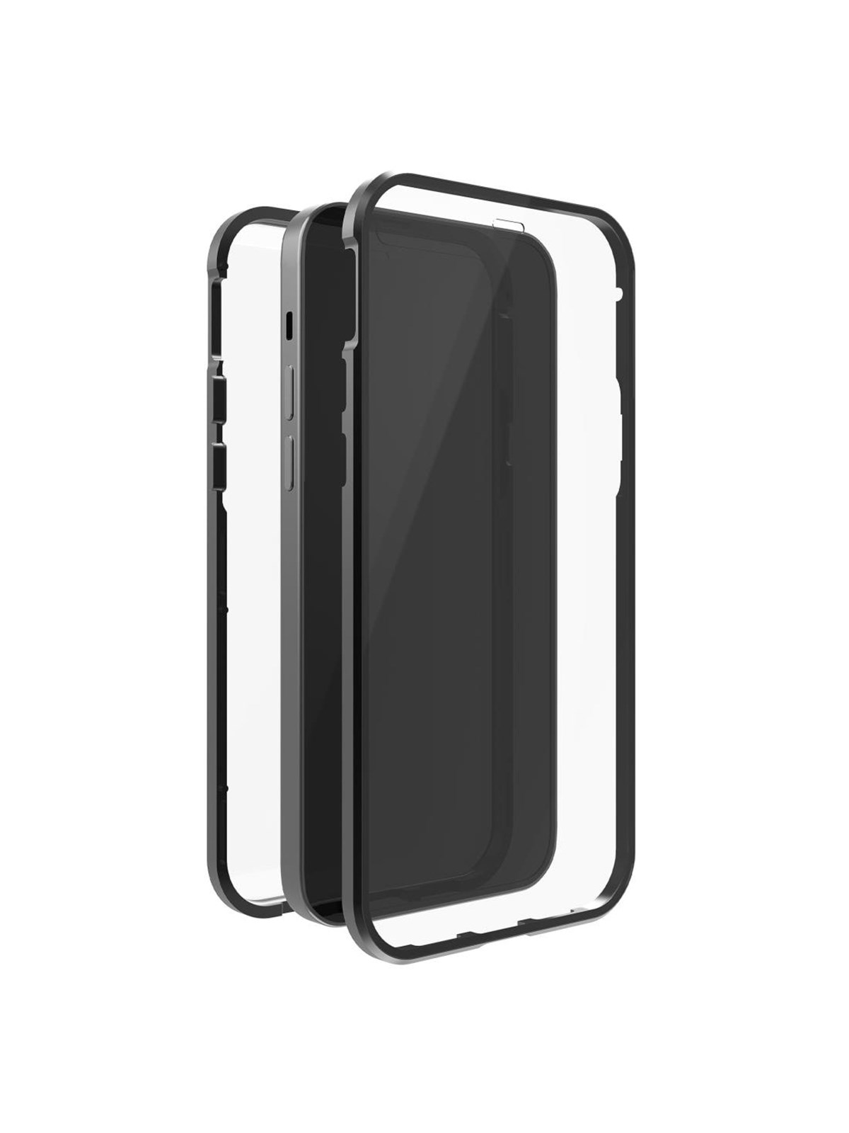 BLACK ROCK 360° Phone Case Glass iPhone 14 Transp/Black