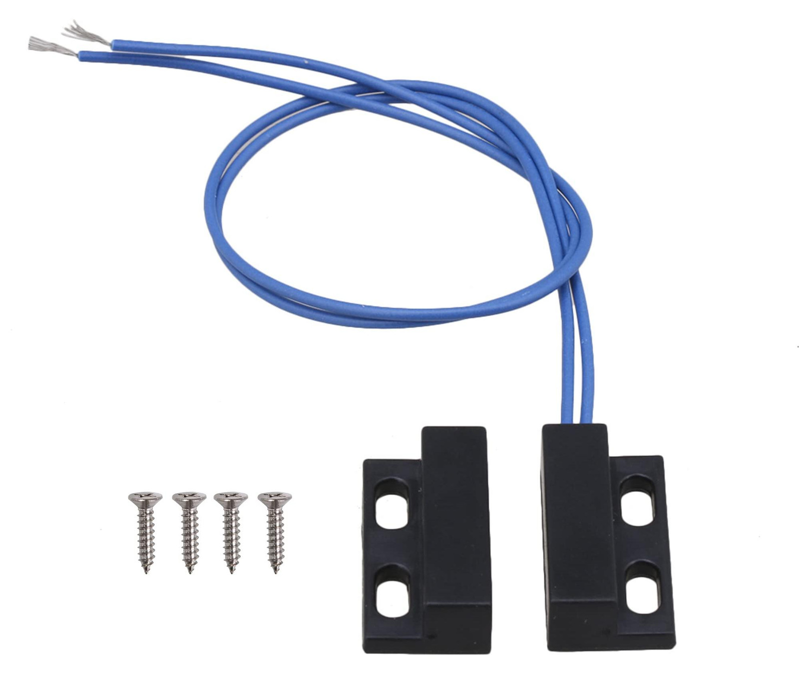 BQLZR Magnetische Schakelaar Normaal Gesloten voor Deur en Raam, Zwart Contact Sensor AC110-220V