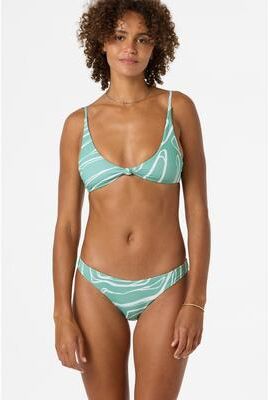 O'Neill s Ziggy Geo Pismo Bikini Top in Green, Size D, Elastane/Nylon