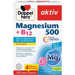 Doppelherz aktiv Magnesium 500 + B12 120 St Tabletten
