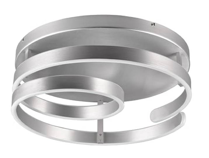 Trio Leuchten LED Deckenleuchte Marnie 644110105, Aluminium gebürstet, inkl. 58 Watt LED, Switch Dimmer