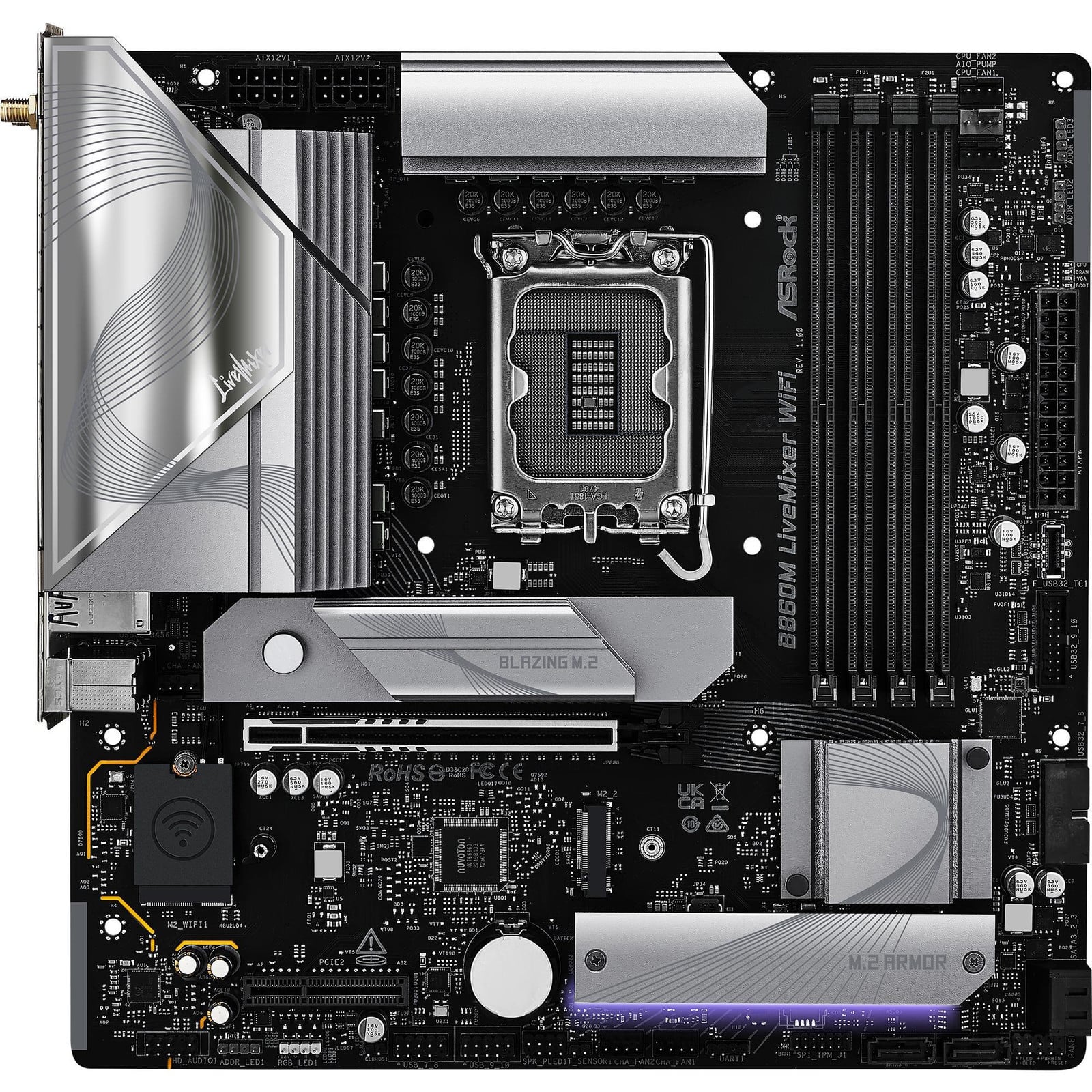 ASRock B860M LiveMixer WiFi Motherboard