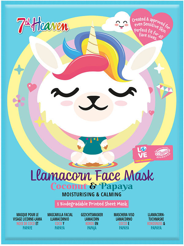 7th Heaven Masque visage Llamacorn 1 unité