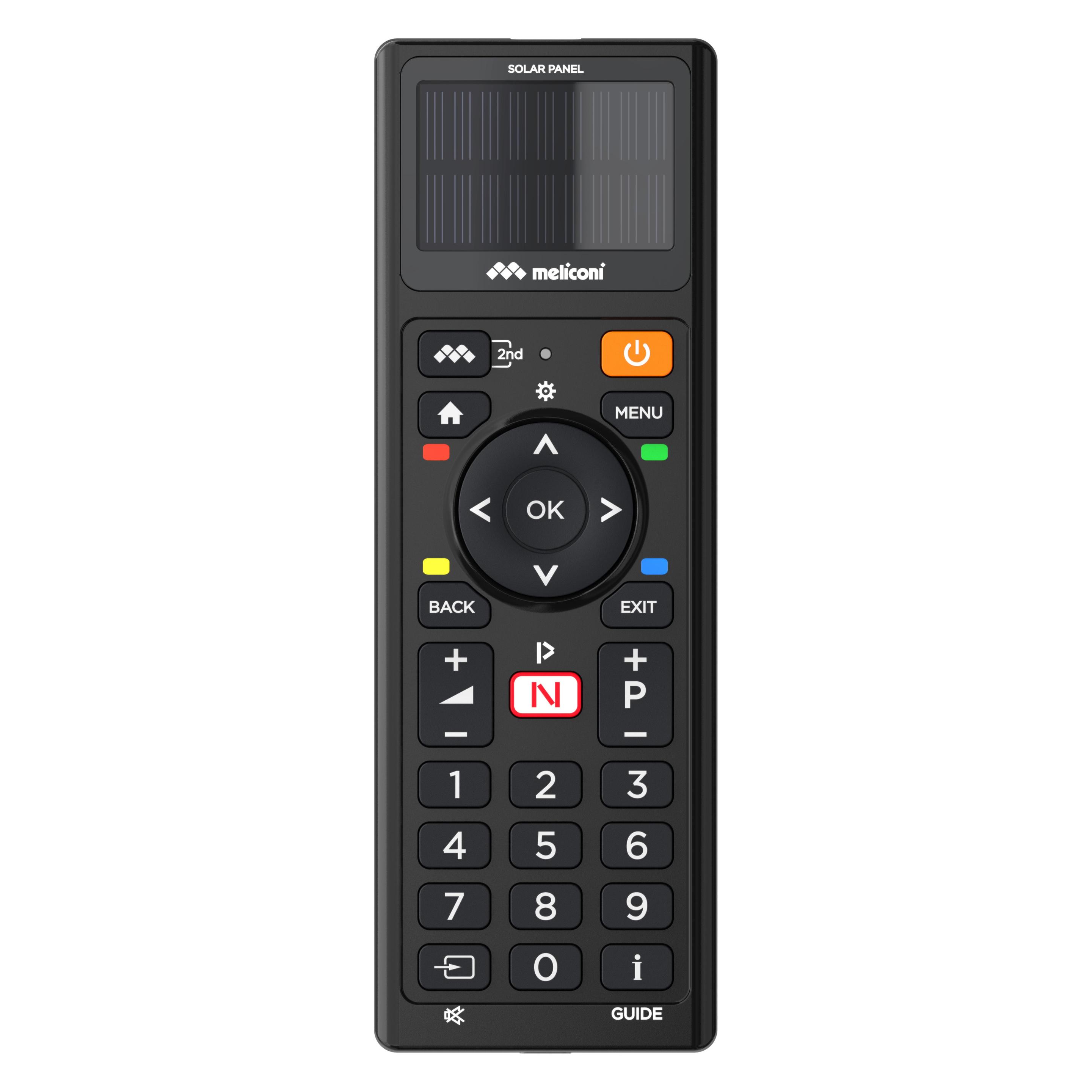 Meliconi TLC Solar TV-Infrarot-Fernbedienung (Universal Fernbedienung, Infrarot) (800508)