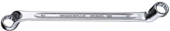 STAHLWILLE Clé polygonale double, fortement contre-coudée 21X23 mm (41042123)