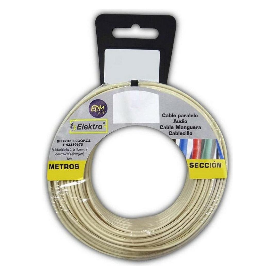 EDM Product Kabel 28082 Weiss Elfenbein 50 M (50 m) (45291525)