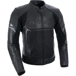 Armr, Motorradjacke, Herren Leather Motorcycle Jacket Raiden 3.0 Leder-Motorradjacke, Schwarz, XL (Herren, XL)