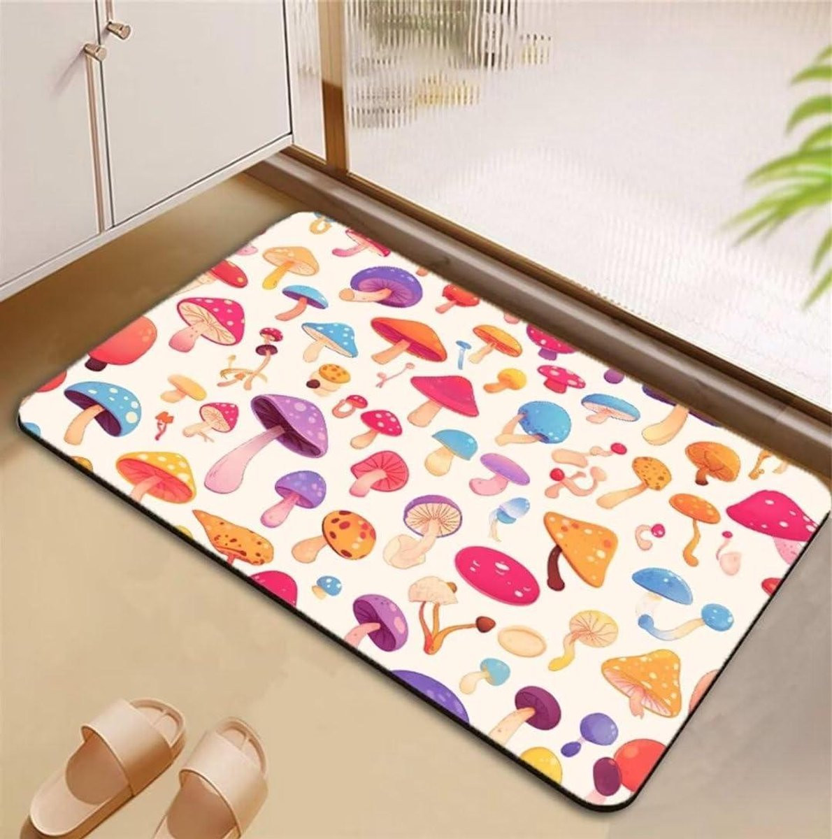 Grote grijs antislip badmat voor volwassenen - 80 x 150 cm