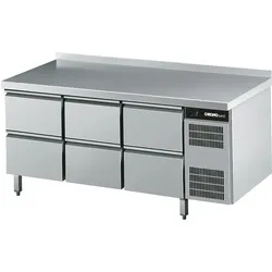 CHROMOnorm Kühltisch GN 1/1 mit 6 Zügen 1/2