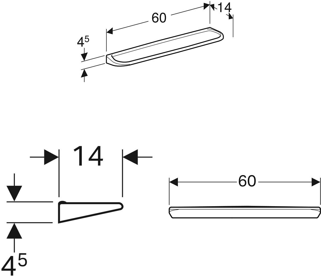 Geberit Renova Wandablage 60 cm