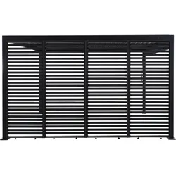 Pergola-Seitenteil-Set Origin Lamellen Anthrazit 4er-Set