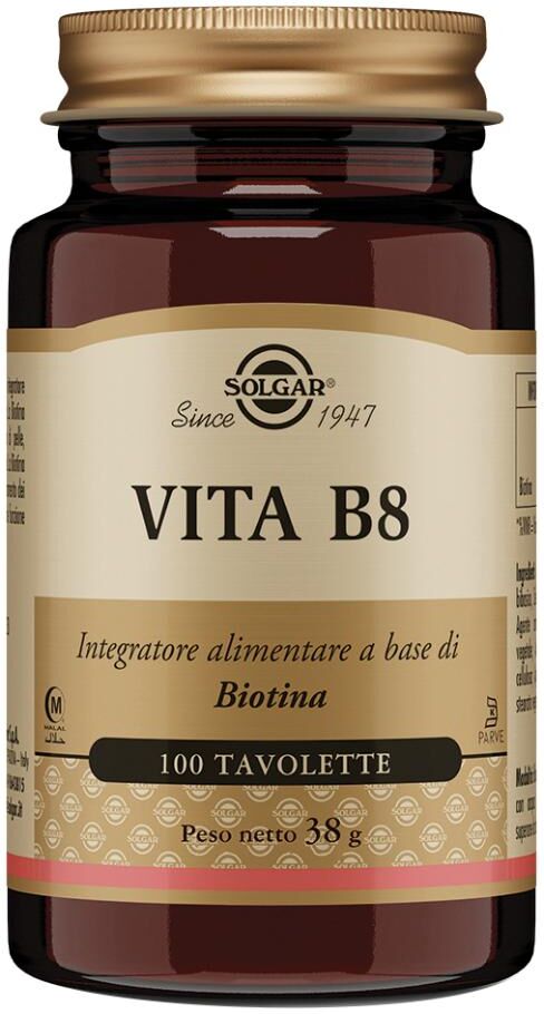 SOLGAR IT. MULTINUTRIENT SpA Solgar, Vita B8, 100 Tavolette