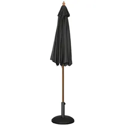 Bolero Sonnenschirm schwarz, rund Ø 3m