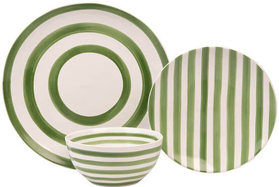 Mary Berry At Home 12 Piece Dinner Set Green