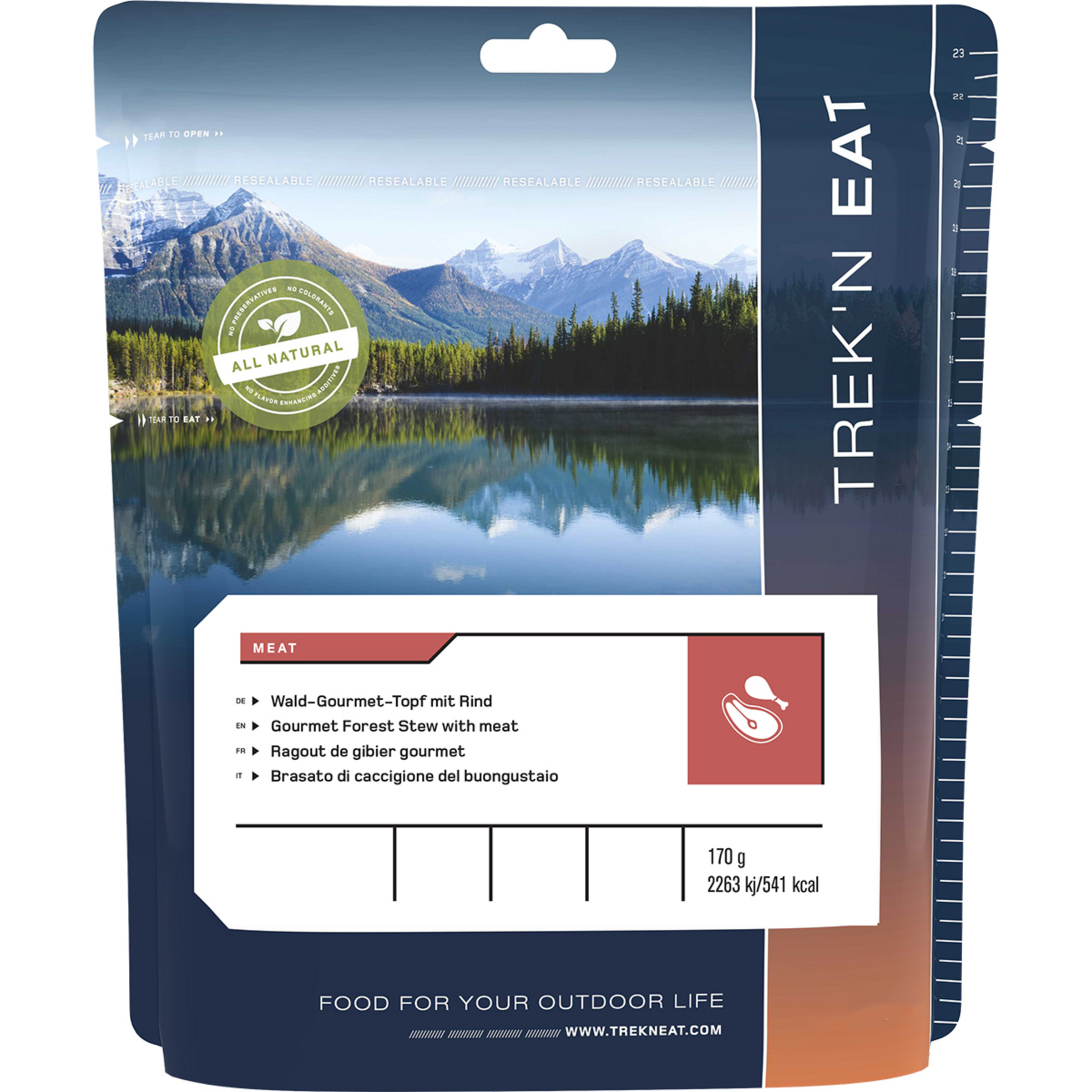 Trek'n Eat Wald-Gourmet-Topf mit Rind Trekkingnahrung Größe 170G