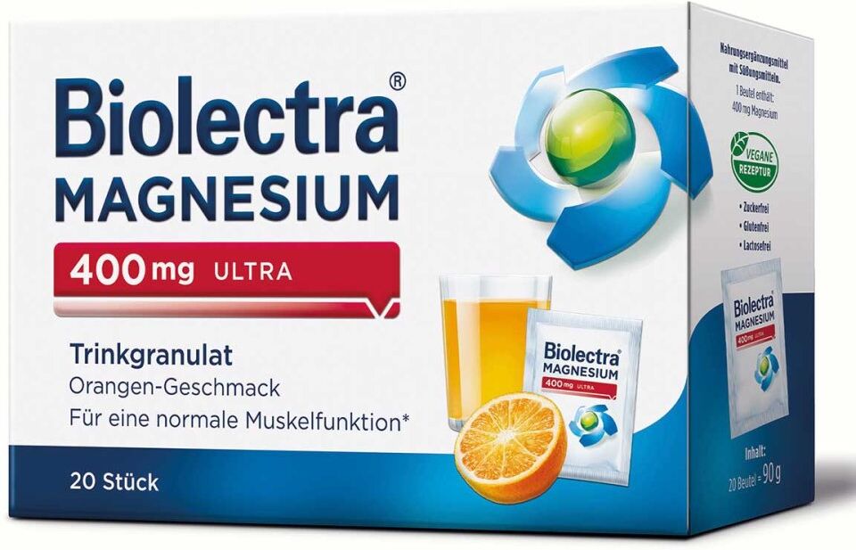 Biolectra Magnesium 400 mg Trinkgranulat Orange