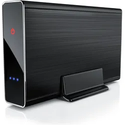 Aplic USB 3.0 Festplattengehäuse 3,5 Zoll extern für SSD und HDD, SATA, UASP Festplatten Gehäuse (3.5"), Festplattengehäuse, Schwarz