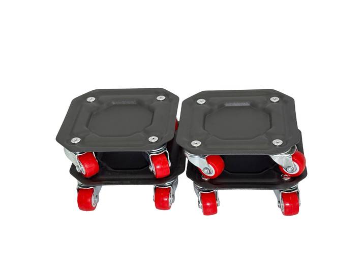 Möbelrollen quadratisch Set 9-teilig schwarz