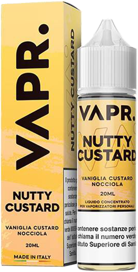 VAPR. Nutty Custard Liquido Shot 20ml Nocciola Vaniglia