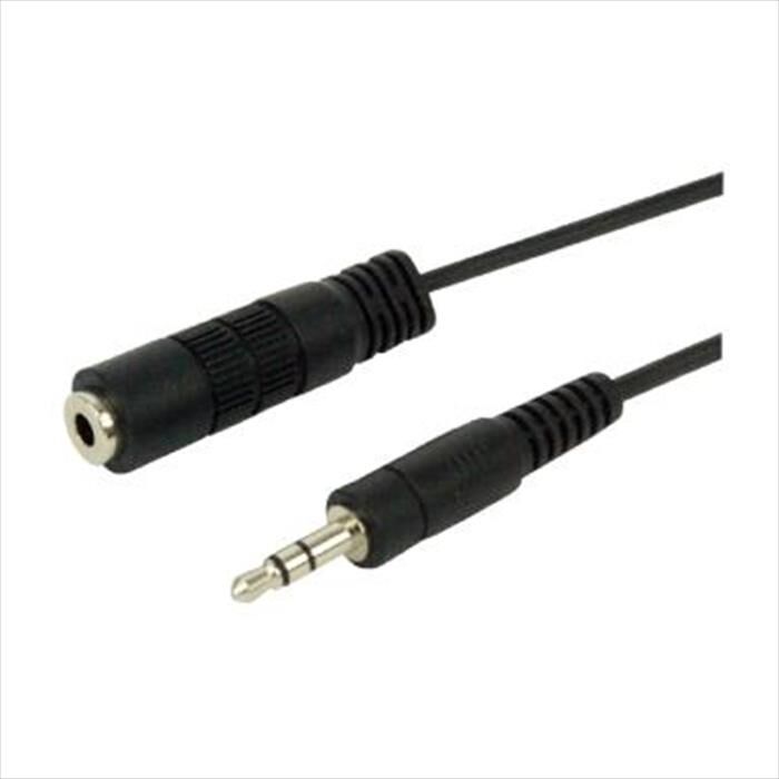 GBC Cavo Audio Stereo Spina Jack 3,5mm / Presa Jack 3,-nero