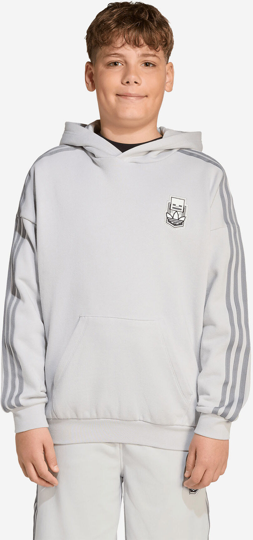 Adidas Minecraft Jr - Felpa - Grigio 15-16ANNI