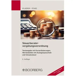 Steuerberatervergütungsverordnung, Fachbücher von Michael Klaeren, Bernhard Starz