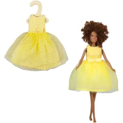 Heless - Bouclé Kleid Sunshine, gelb, Modepuppe