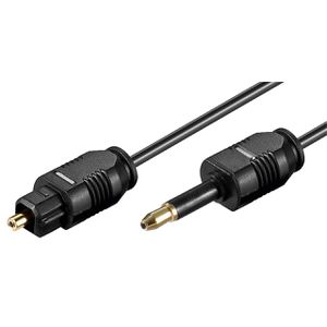 Goobay Toslink-Kabel 51224, Toslink Stecker auf Mini Toslink Stecker, 1,0